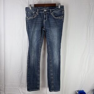 Grace in LA Women's Straight Leg Jeans - Blue